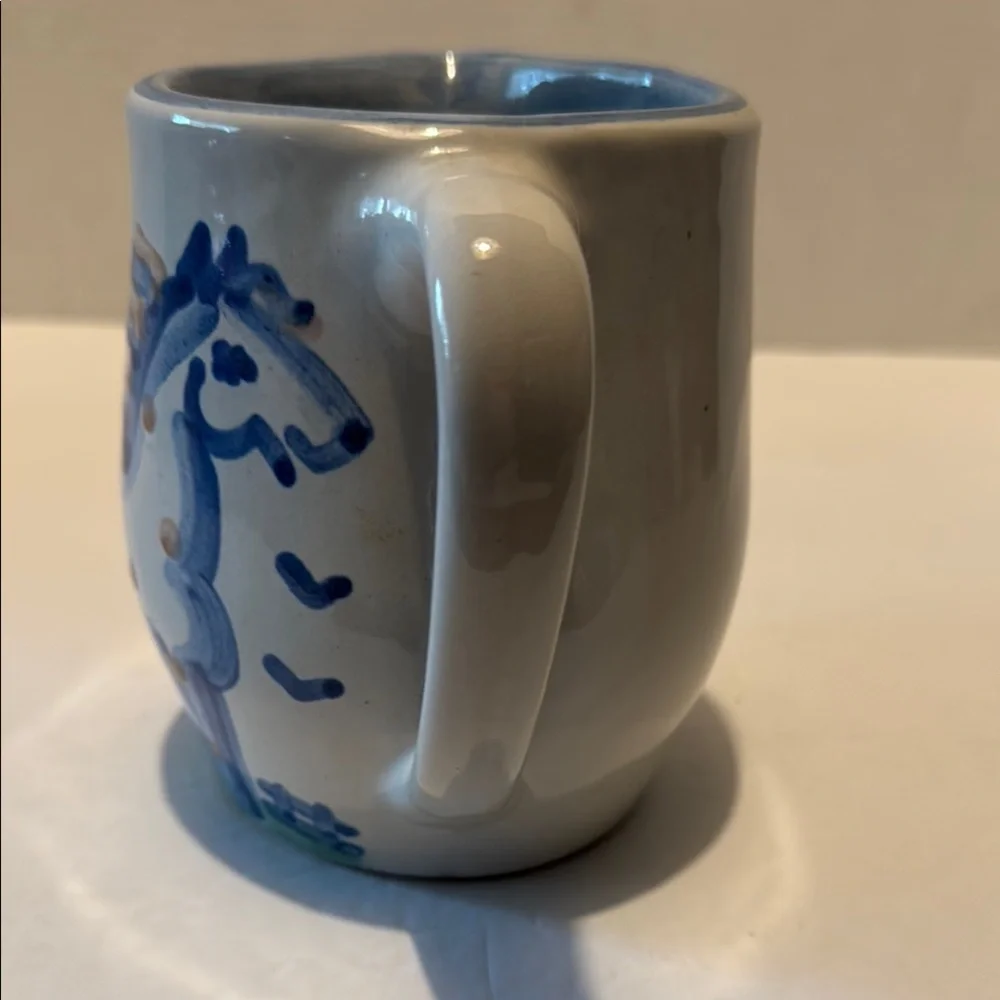M. A. Hadley Country Scene Horse 5” Pitcher - Picture 3 of 6